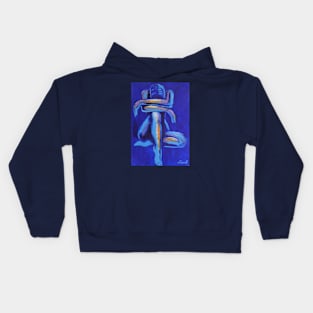 Blue Mood 7 - Female Nude Kids Hoodie